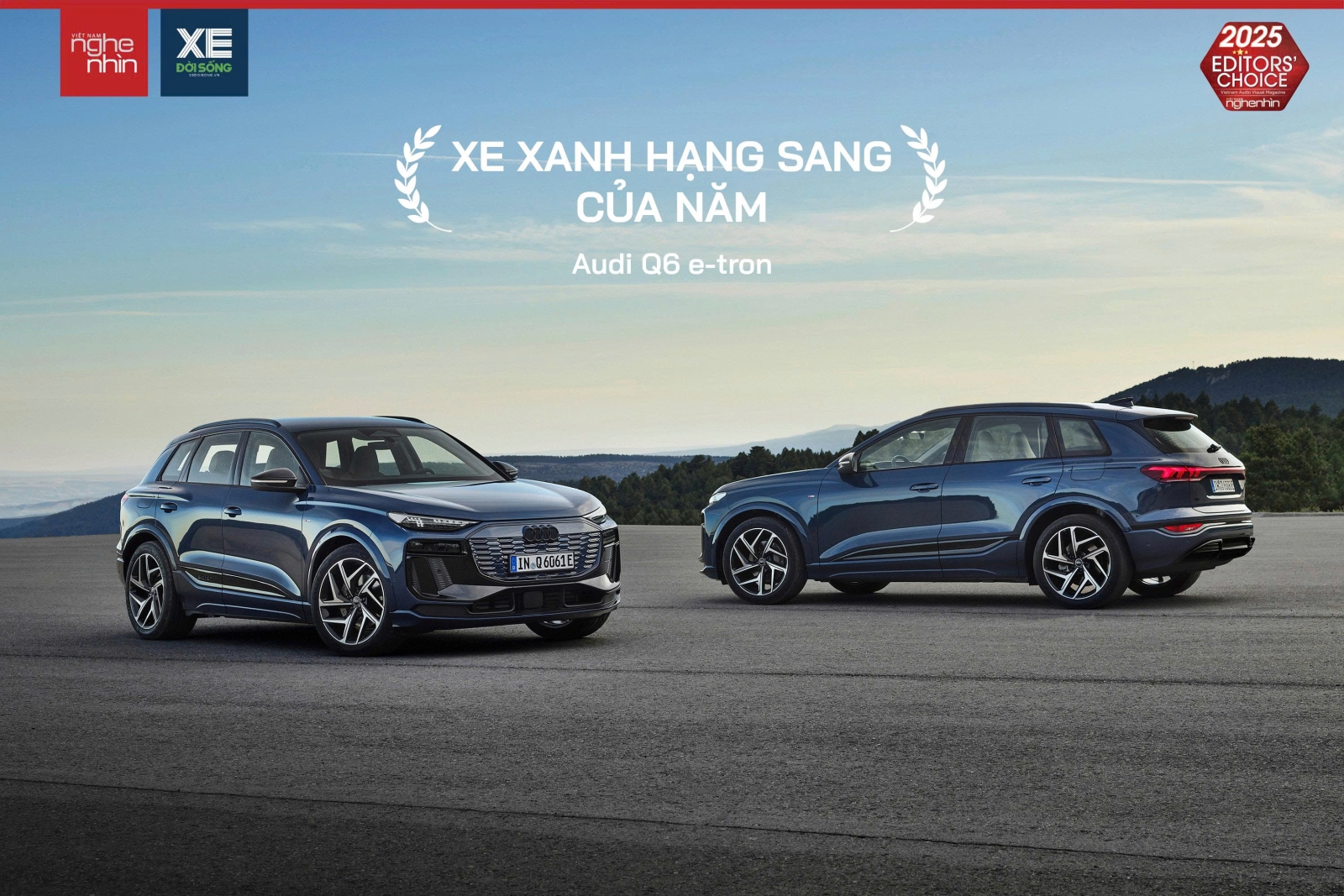 Audi Q6 e-tron đạt giải "Xe Xanh Hạng Sang của Năm 2025".